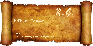 Már Gemma névjegykártya